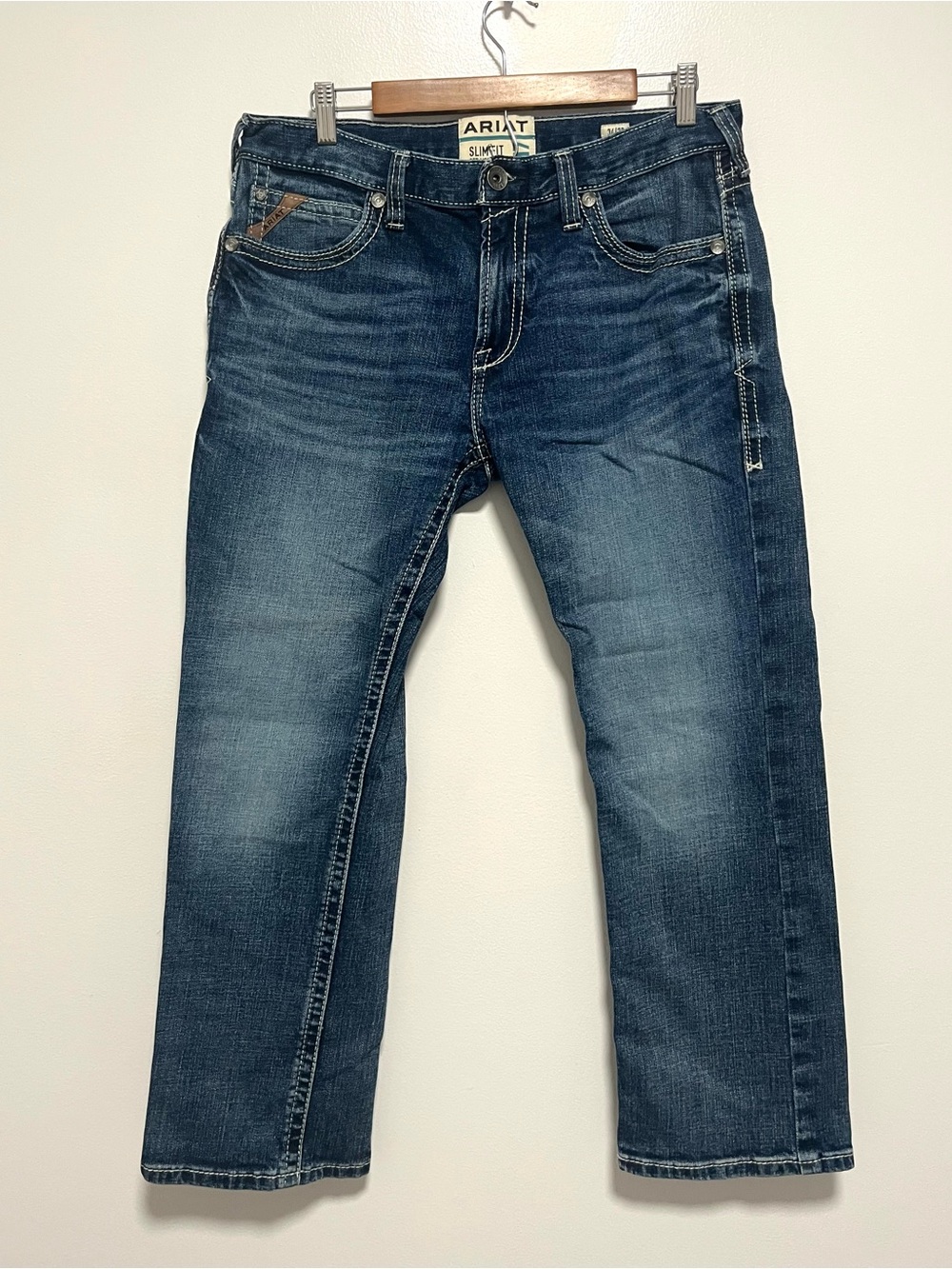Ariat M7 Slim Fit Straight Leg Blue Jeans 34 X 30